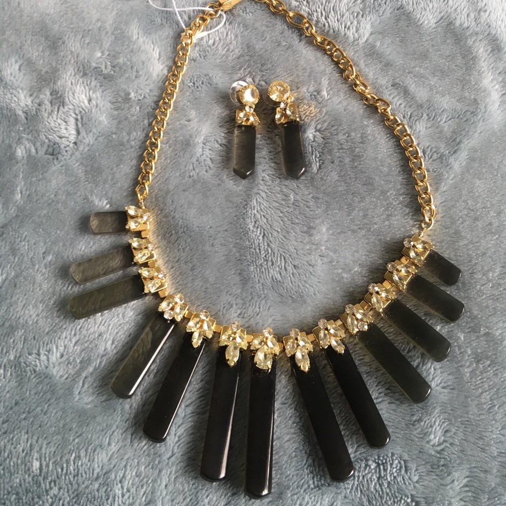BRAND NWT Ann Taylor Necklace + Earrings Set